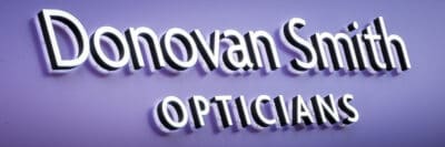 Donvan smith optometrists sign.